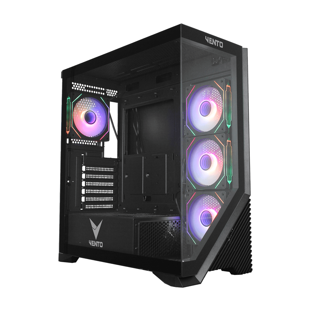 VENTO VG4202FLA 750W Temperaed Glass USB 3.0 Mesh ARGB E-ATX Tower Kasa + FSP HD2-750W GEN5 PSU