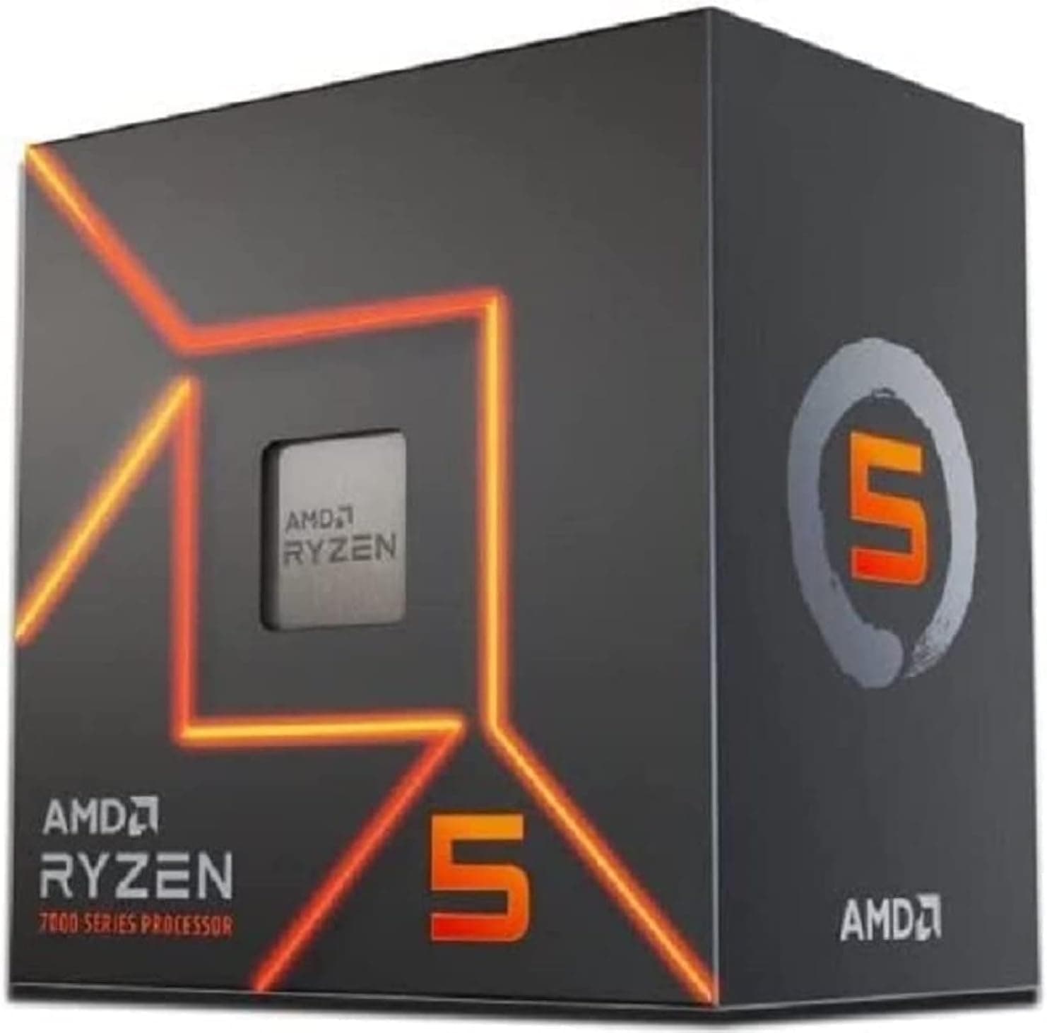 AMD Ryzen™ 5 7600 Masaüstü İşlemci (6 çekirdekli/12 dişli, 38 MB önbellek, maksimum 5,1 GHz)