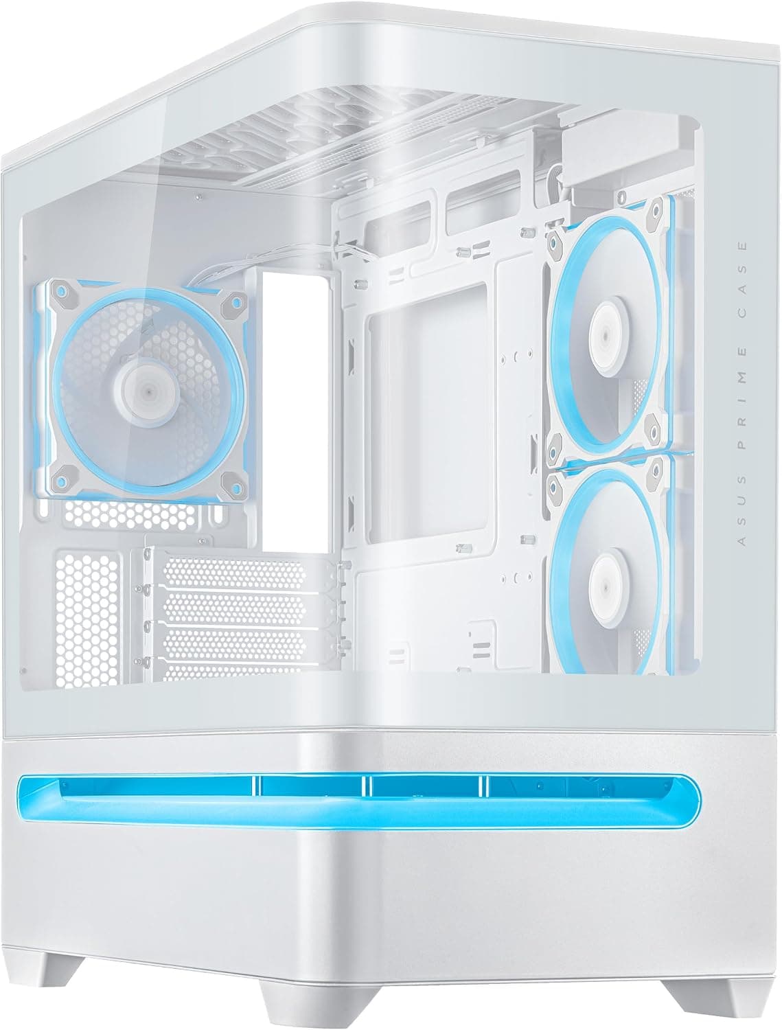 ASUS PRIME AP202 TG ARGB Beyaz mATX Bilgisayar Kasası