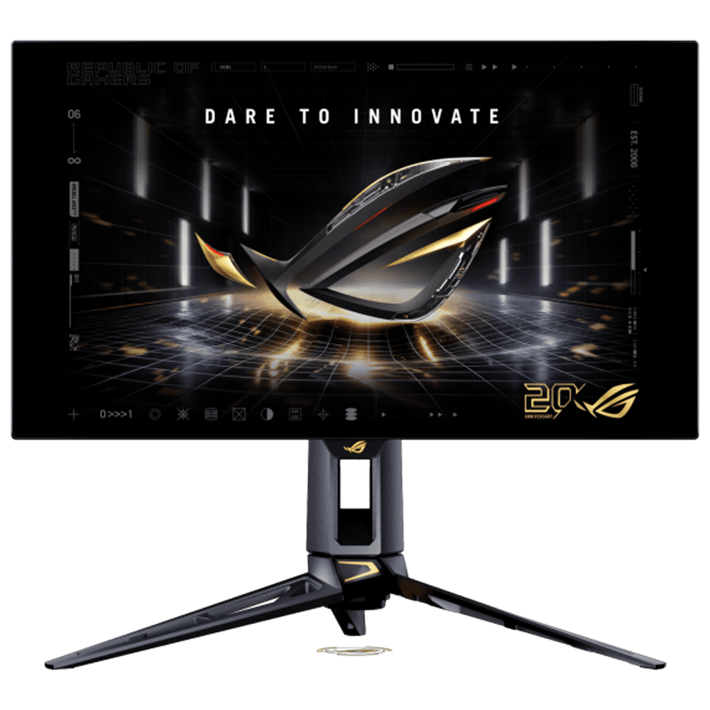ASUS ROG Swift 20.Yıl Özel Seri PG27AQWP-G 26.5'' HD 720Hz QHD 540Hz 0.02ms HDMI DP G-Sync FreeSync Premium Pro Pivot HDR500 Dual Mode OLED Gaming Monitör