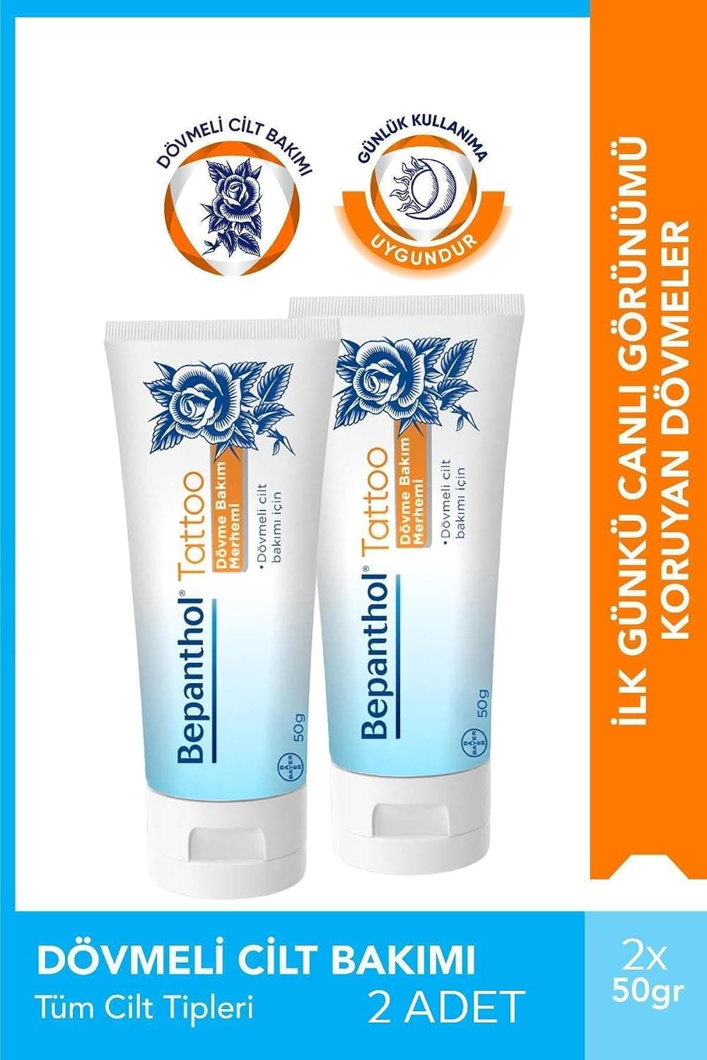 BEPANTHOL Tatoo Dövme Bakım Kremi 50 gr 2 Adet P10813
