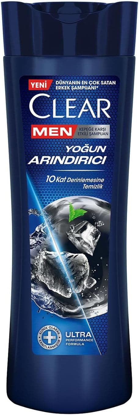 Clear Men Kepeğe Karşı Etkili Şampuan Yoğun Arındırıcı Kömür ile 350 ml