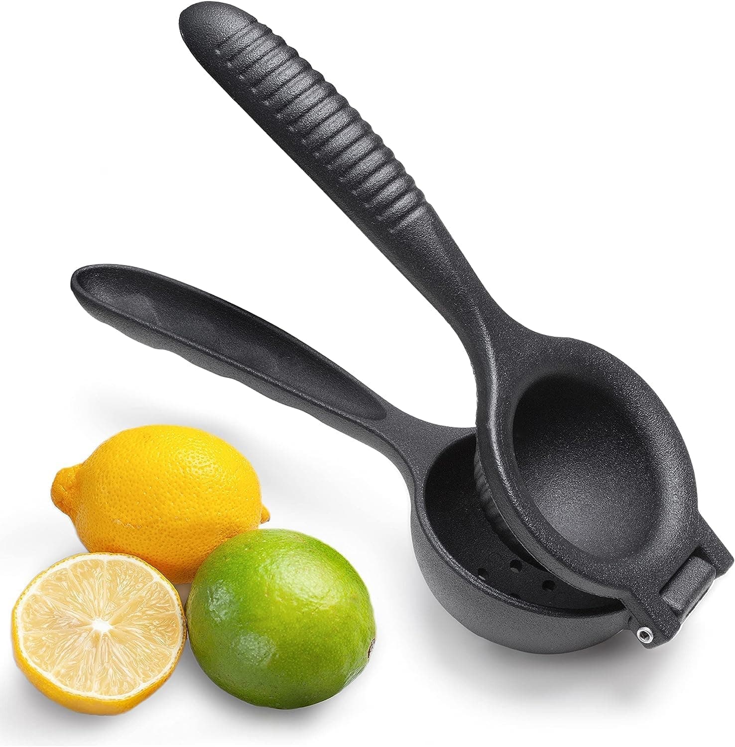 Deconox Döküm Limon Sıkacağı 24 cm, Siyah Metal Büyük Boy Manuel Narenciye Presi, Limon Portakal Nar ve Diğer Narenciyeler İçin El Tipi Meyve Sıkacağı (DÖKÜM LİMON SIKICI)