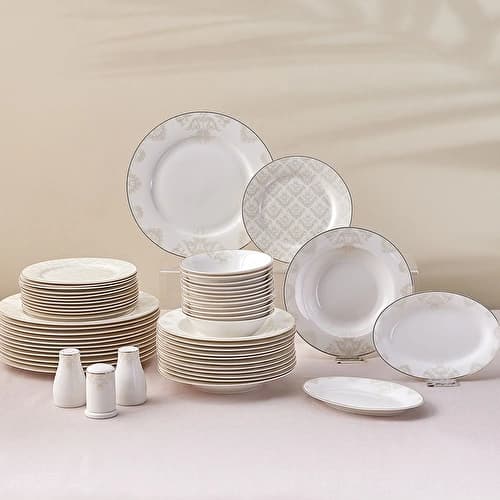 Emsan Elegance Bone Siena 53 Parça 12 Kişilik Yemek Takımı Gold