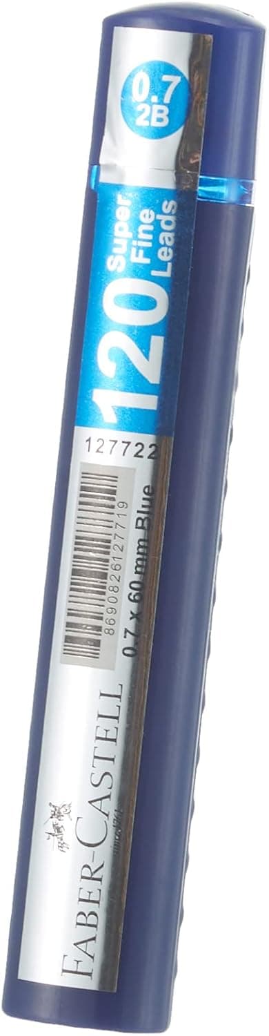 Faber-Castell Grip Min 0.7 2b 60mm, 120'li Mavi Tüp