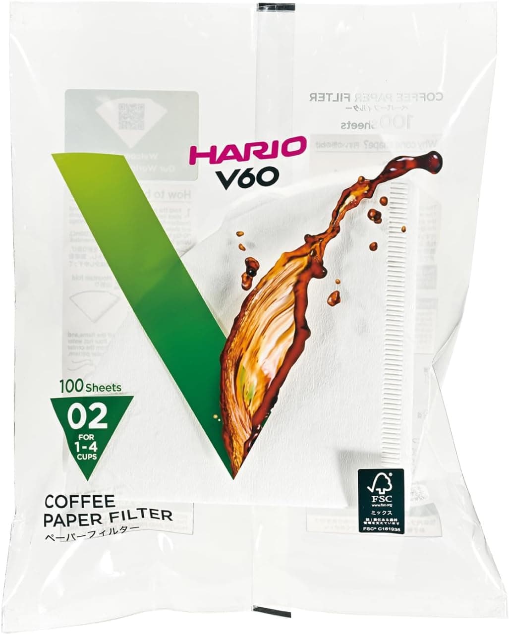 Hario V60 02 Dripper Filtresi (100 Adet)
