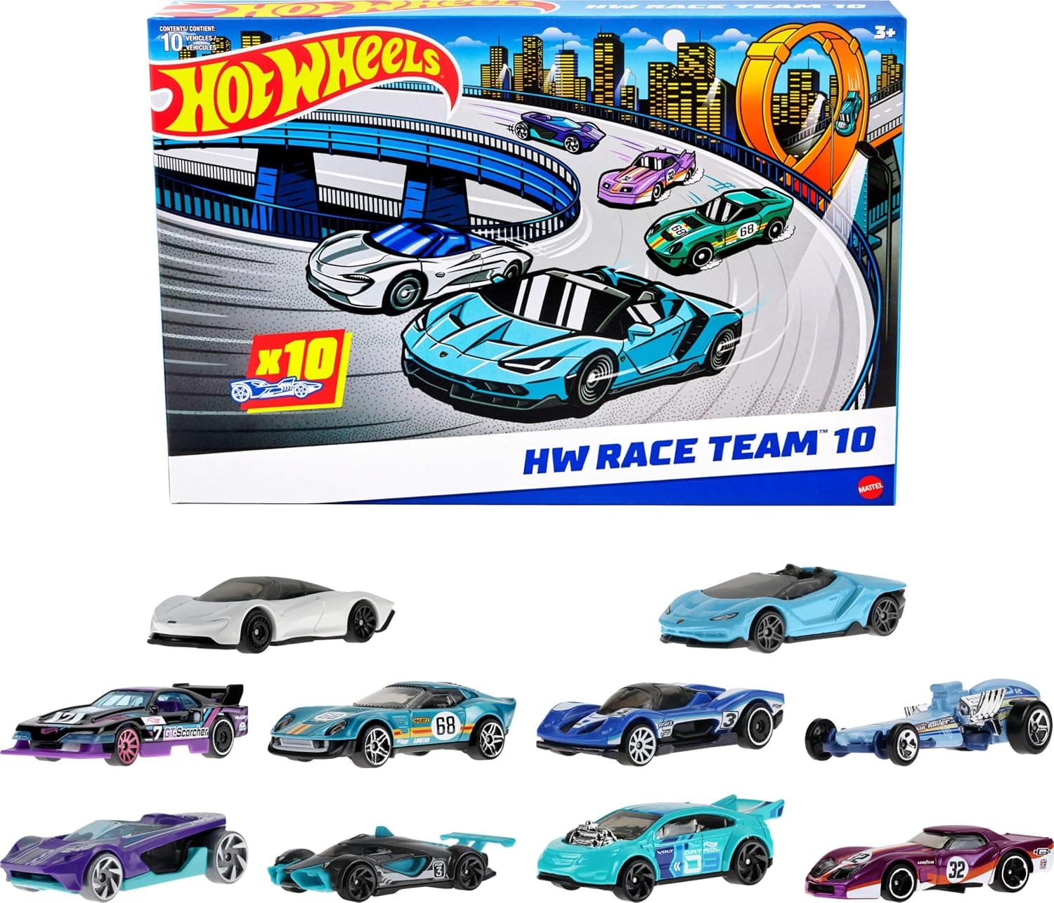 Hot Wheels®10'lu SEO Yarış Arabaları