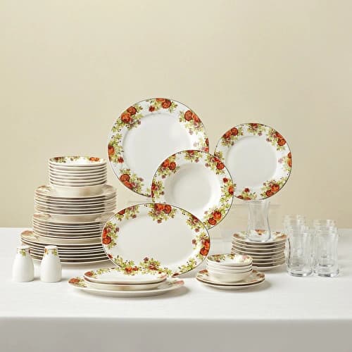 Karaca Elegance Bone Montebello 60 Parça 8 Kişilik Yemek Takımı