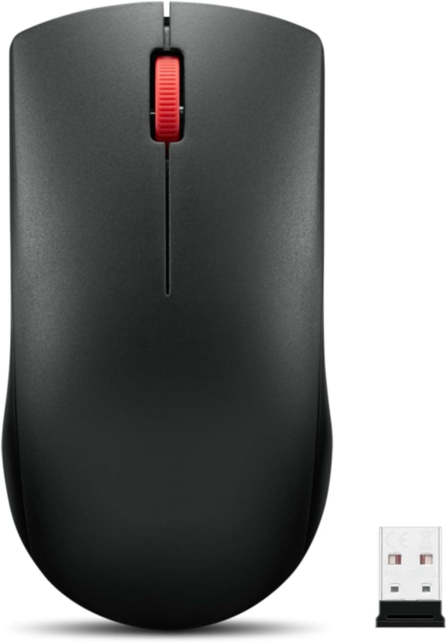Lenovo Kablosuz Fare (WL150) - 2.4G Nano USB-A Çok Yönlü Ergonomik Fare - 3 Milyon Tıklama, 1.000 DPI - Taşınabilir Kompakt Kablosuz Tasarım - Bilgisayar ve Dizüstü Bilgisayar Aksesuarları
