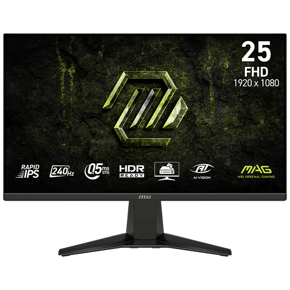 MSI MAG 255F X24 25" 240Hz 0.5ms HDMI DP Adaptive-Sync HDR Ready FHD Rapid IPS Monitör