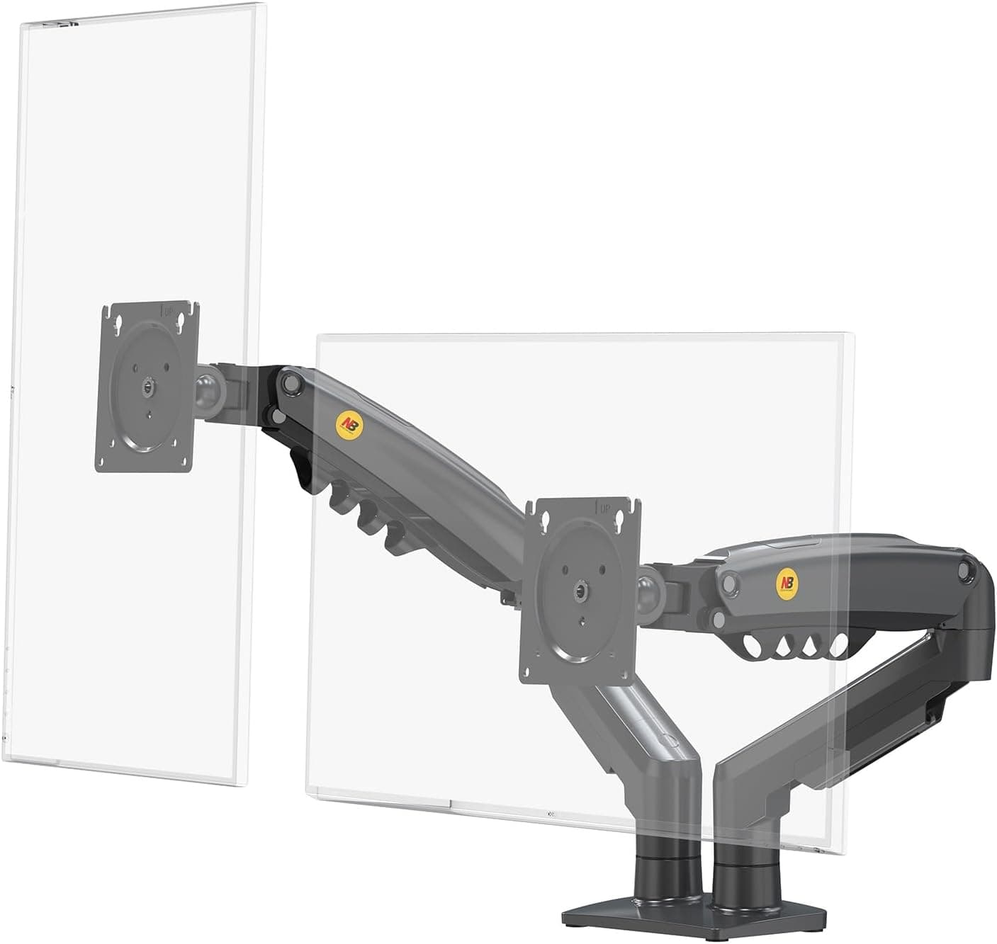 North Bayou NB Ergonomic F160 17-32 inch Çift Kol 2-9 kg Kapasiteli Yeni Nesil Profosyonel Monitör Standı