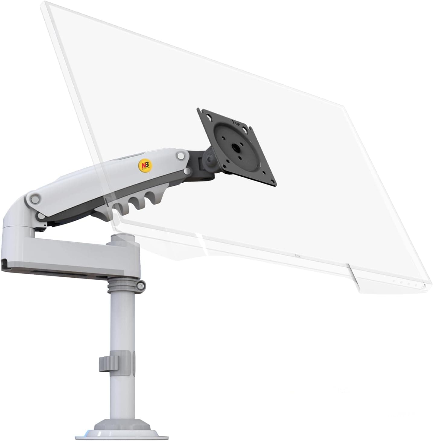 North Bayou NB H100 Ergonomic 17"-32" Amortisörlü 2-9 kg Monitör Standı (BEYAZ)