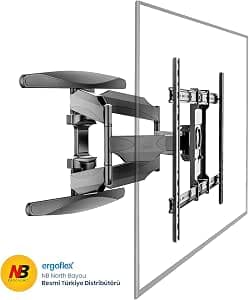 North Bayou NB P65 Ergonomic Ultra Ince 55"–85" Uyumlu Profosyonel Büyük Ekranlar İçin Hareketli Tv Askı Aparatı