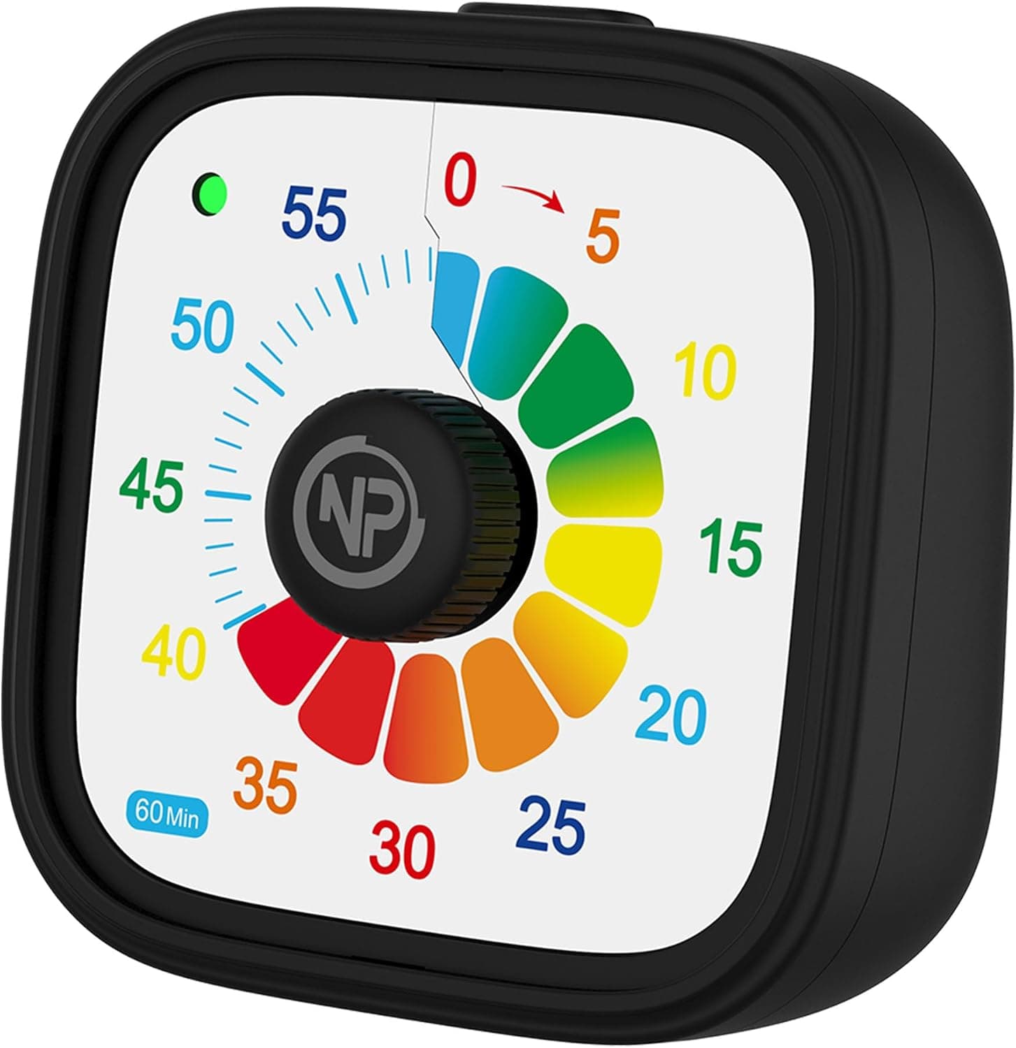NPO Mutfak,Ders,Yemek için 60dk Analog Alarm Zamanlayıcı,Pomodoro Öğrenci Motivasyon Saati (Kırmızı)
