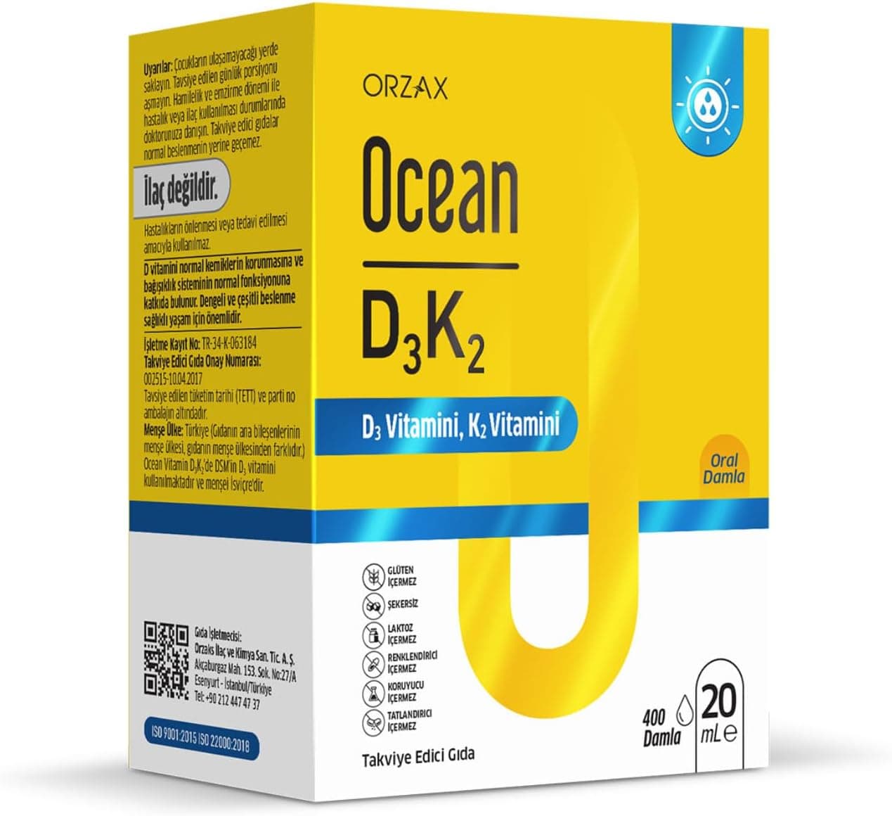 Ocean D3k2 Damla 20 ml
