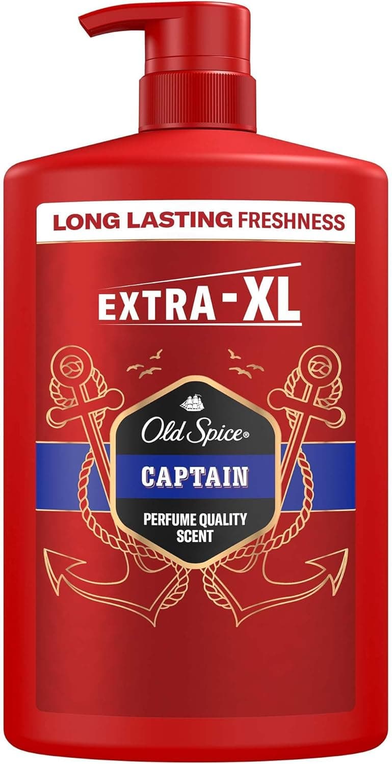 Old Spice Captain Erkekler için Duş Jeli ve Şampuan 1000 ml Ekstra-XL
