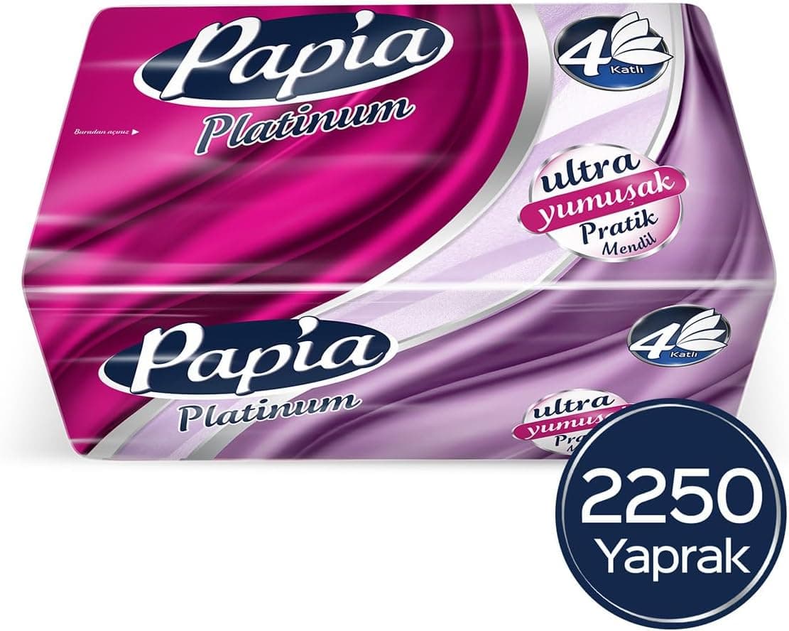 Papia Platinum Pratik Mendil 125'Li (18 Paket X 125 Yaprak)