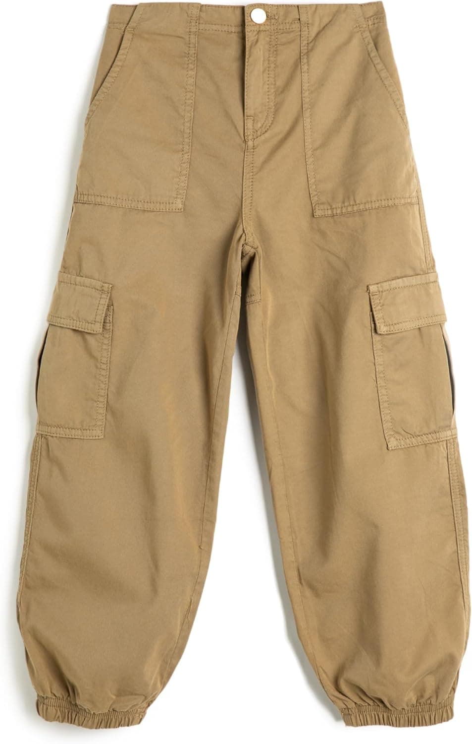 Paraşüt Kot Pantolon Pamuklu Beli Lastikli Cepli - Parachute Jean