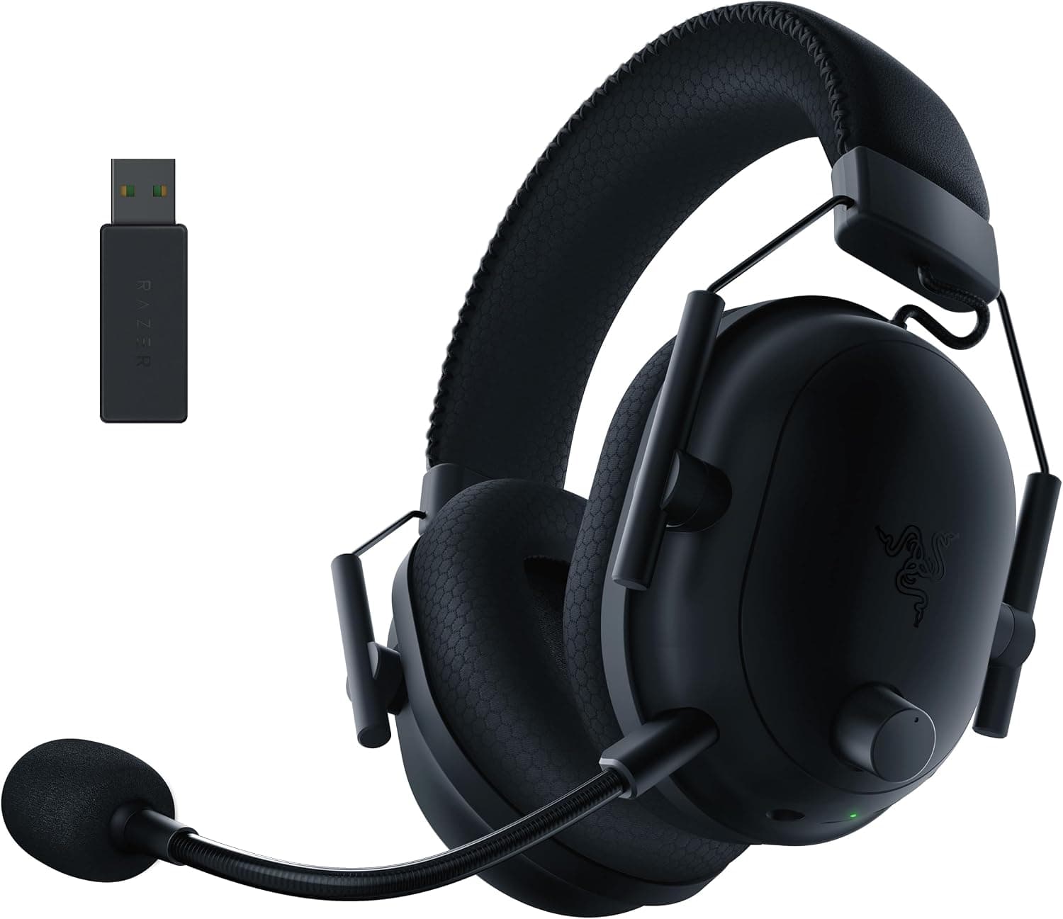 Razer Blackshark V2 Pro - Kablosuz Premium Esports Oyun Kulaklığı (50 mm Sürücülü Kablosuz Kulaklık, PC, Mac, PS4, Xbox One ve Switch için Gürültü Azaltma) Siyah