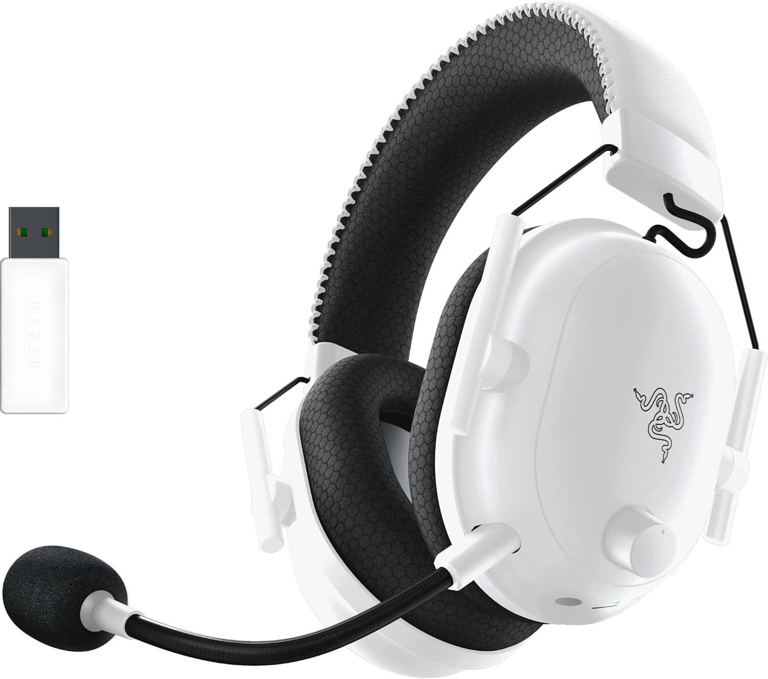 Razer BlackShark V2 Pro - PC Kablosuz Premium Esports Kulaklık (HyperSpeed Wireless Teknolojisi, Triforce Titanium 50 mm Sürücü, HyperClear Supercardioid Mikrofon) Beyaz