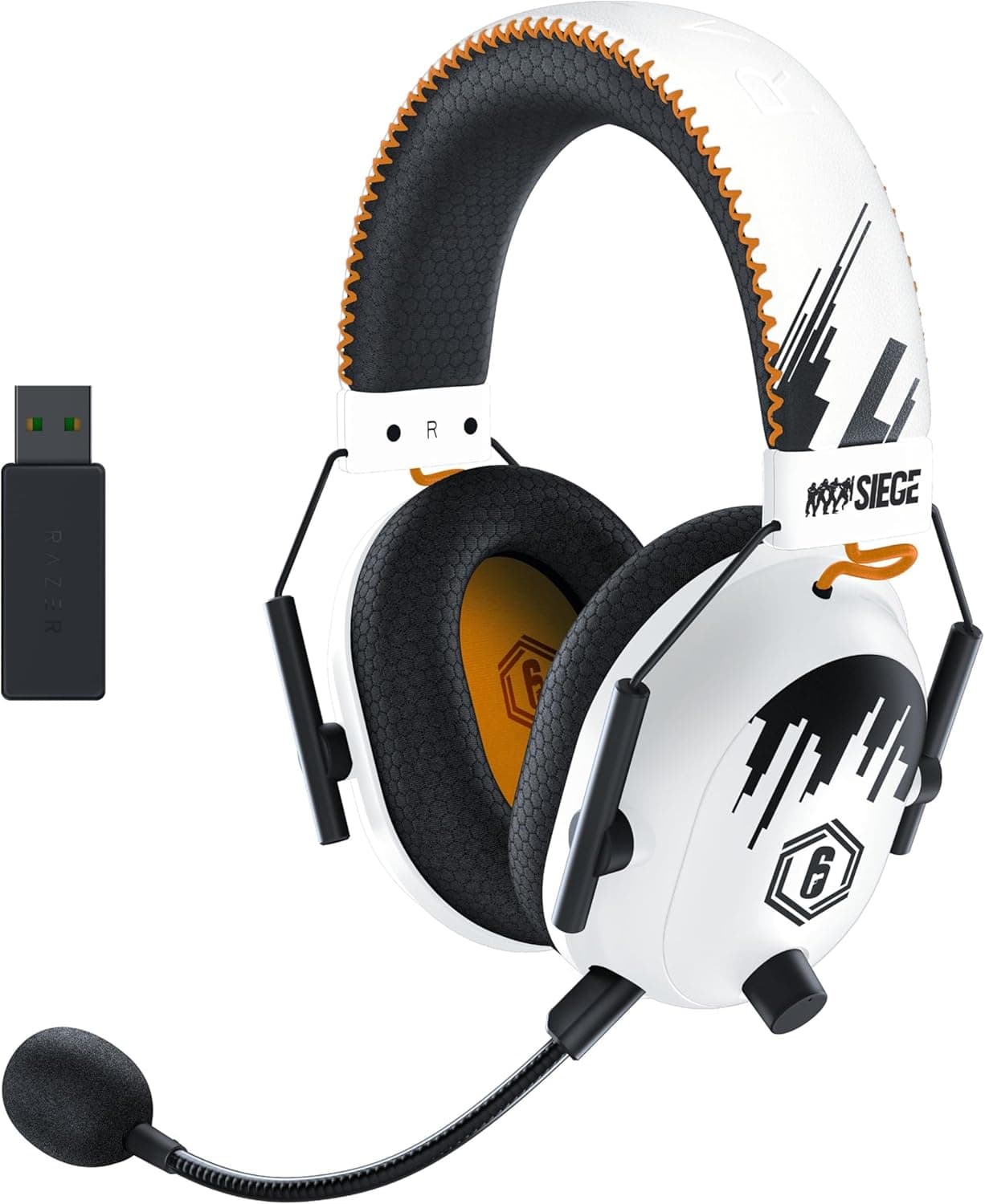 Razer BlackShark V2 Pro - PC Kablosuz Premium Esports Oyun Kulaklığı (HyperSpeed Kablosuz Teknolojisi, TriForce Titanium 50mm Sürücüler, HyperClear Supercardioid Mikrofon) Rainbow 6 Siege