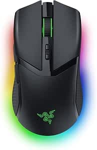 Razer Cobra Pro - RGB'li bireysel kablosuz oyun faresi (10 özelleştirilebilir düğme, 11 bölgeli Chroma aydınlatma, 30K'lı Optical Focus Pro sensörü) Siyah