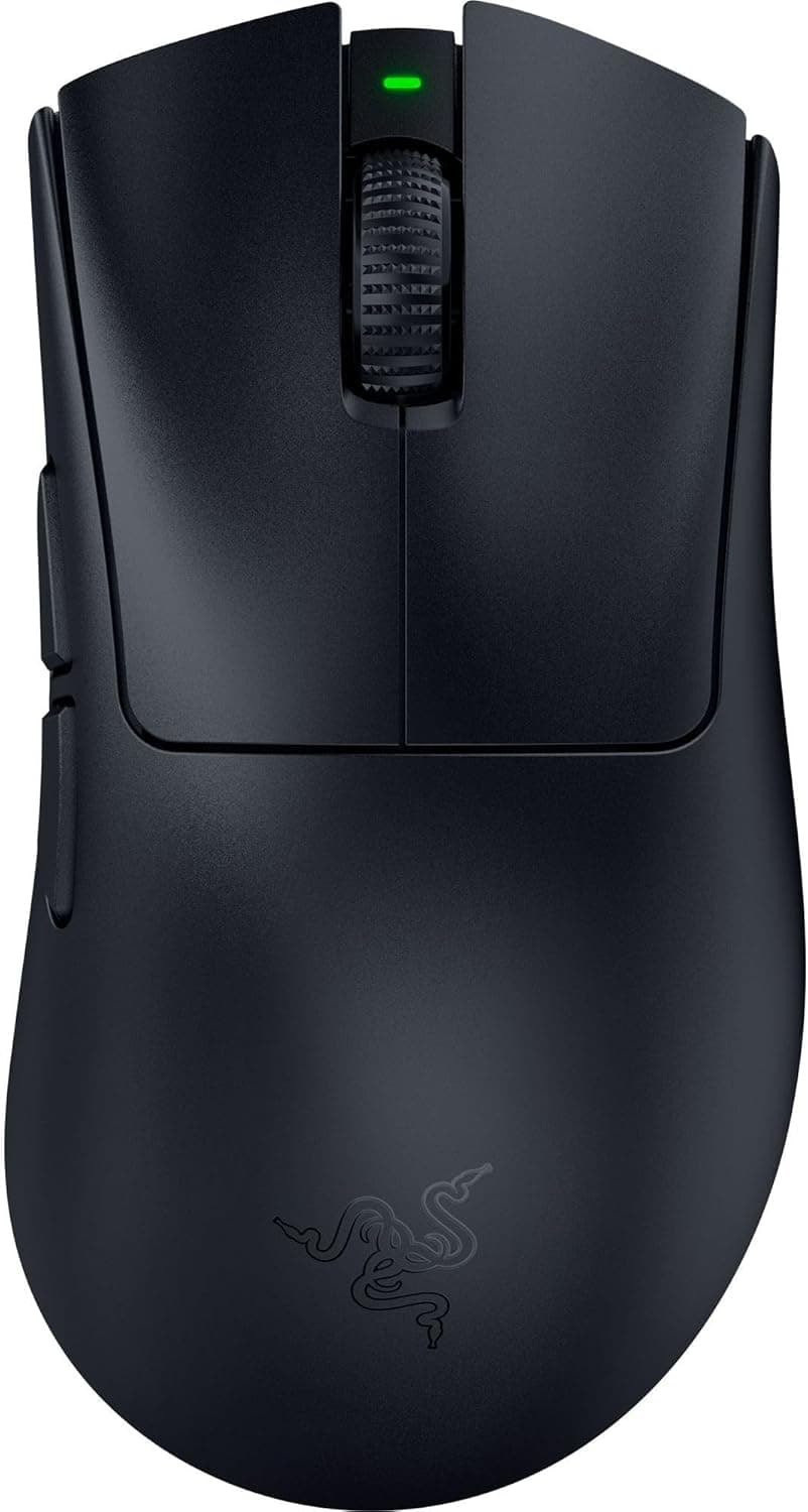 Razer DeathAdder V4 Pro - Ultra Hafif Kablosuz Ergonomik Espor Mouse - 56g - 2,4 Ghz Hyperspeed - Focus Pro 45K Sensör - 8K Hz Yoklama - Optik Anahtarlar Gen-4 - PC/Mac | Siyah