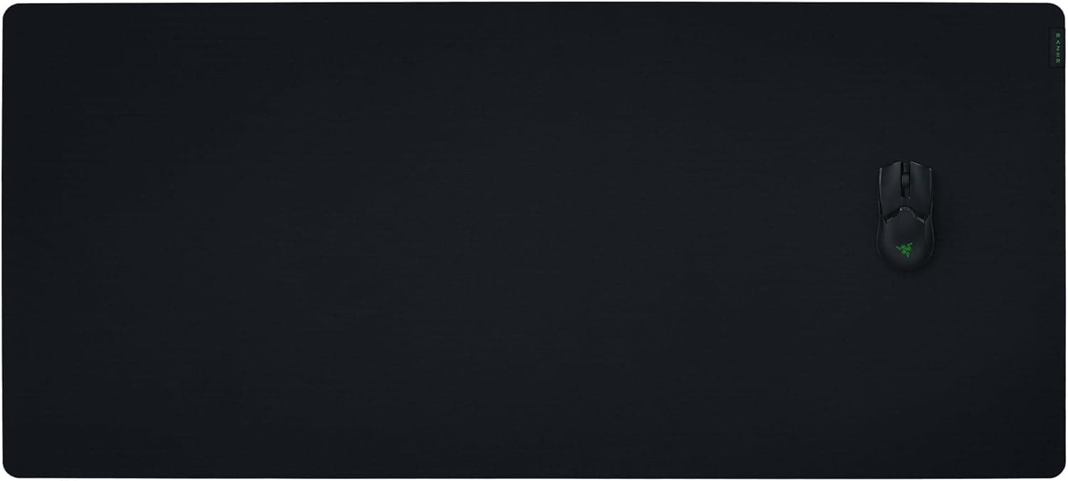 Razer Gigantus V2 3XL - Hızlı oyun stilleri ve optimum kontrol için yumuşak oyun mousepad, 1.200 x 550 x 4 mm, dokulu mikro kumaş, kaymaz kauçuk - siyah