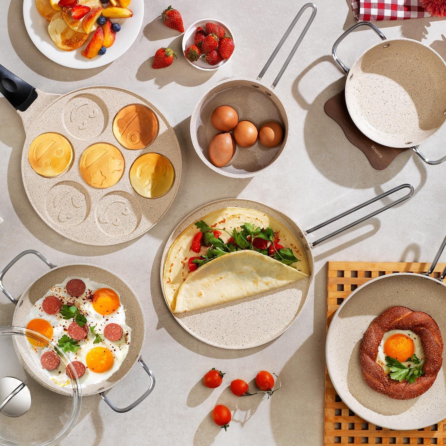 Schafer Breakfast Pişirme Seti 7 Parça-Kahve