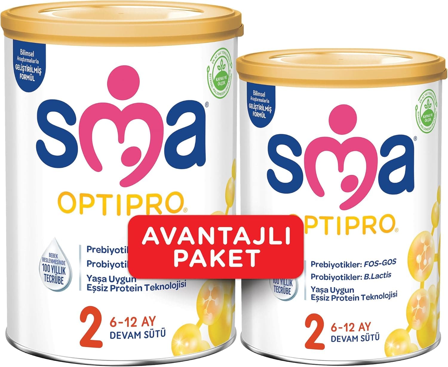 SMA Optipro 2 Devam Sütü 6-12 Ay, 400+800 g