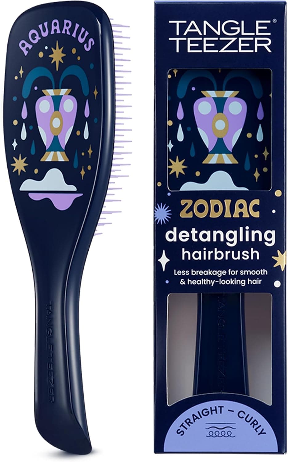 Tangle Teezer Zodiac The Ultimate Detangler Aquarius Saç Açıcı Tarak Düz ve Kıvırcık Saçlar Kova Burcu