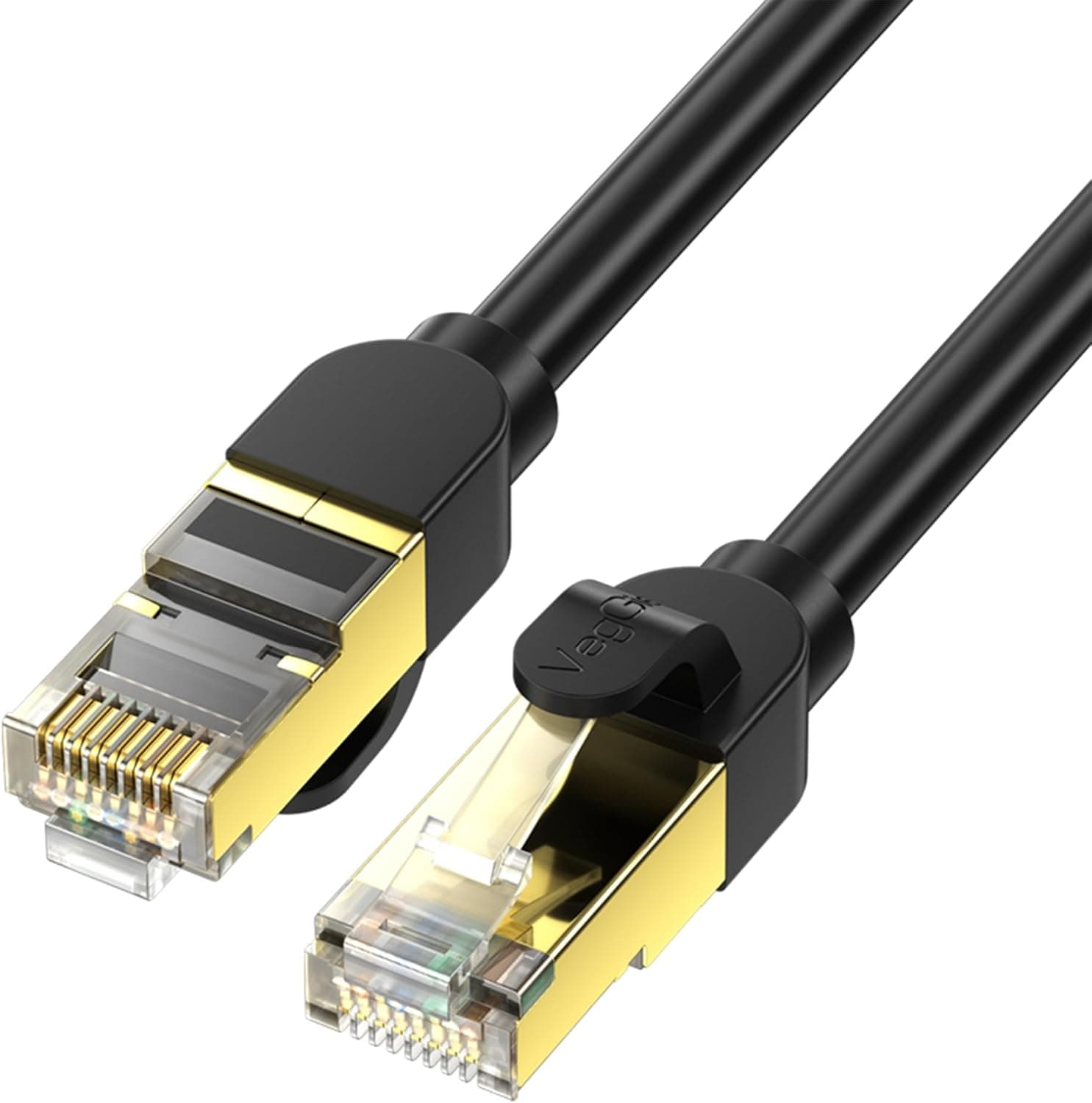 VegGieg CAT8 40Gbps 2000Mhz STP RJ45 Ethernet Kablosu 1.5 Metre