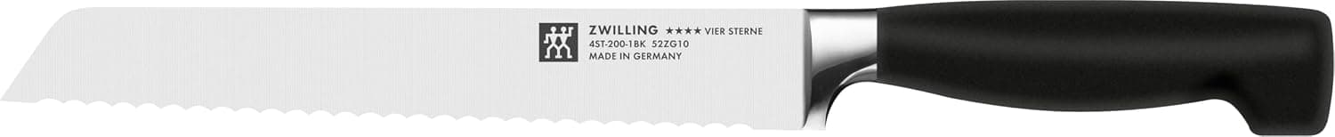 Zwilling Four Star Mutfak Bıçağı, Paslanmaz Çelik, Siyah